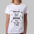 T-SHIRT Uomo/Donna 50 anni festa di compleanno idea regalo divertente simpatica