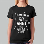 T-SHIRT Uomo/Donna 50 anni festa di compleanno idea regalo divertente simpatica