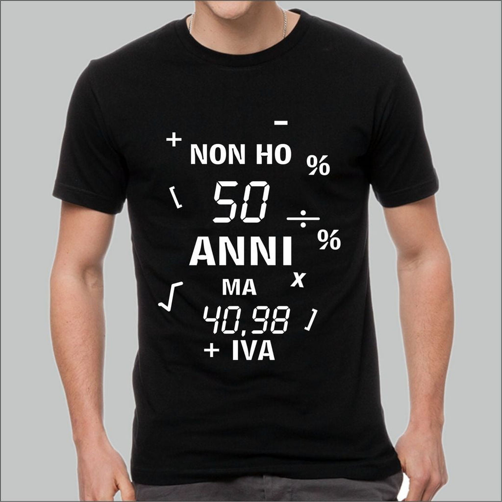 T-SHIRT Uomo/Donna 50 anni festa di compleanno idea regalo divertente simpatica