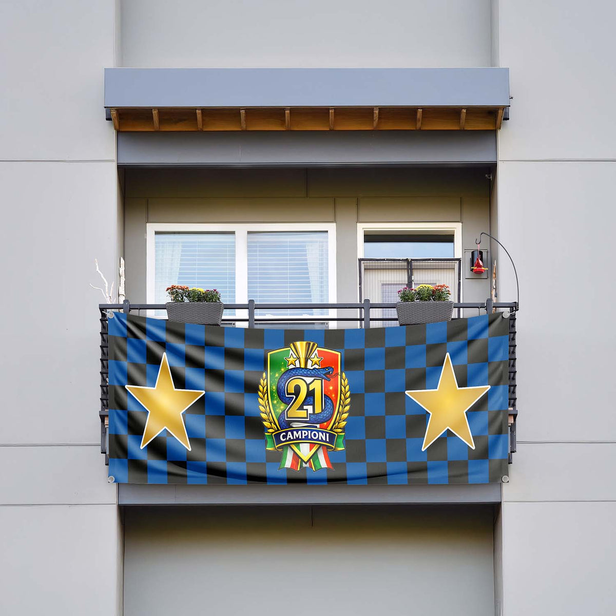 Banner Striscione in PVC Nerazzurri Campioni d'Italia 2025/2026 - 04