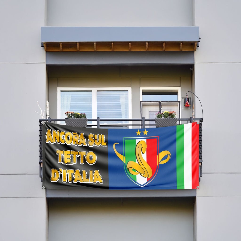 Banner Striscione in PVC Nerazzurri Campioni d'Italia 2025/2026 - 06