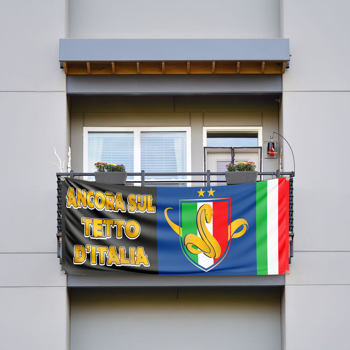Banner Striscione in PVC Nerazzurri Campioni d'Italia 2025/2026 - 06