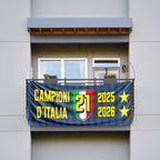 Banner Striscione in PVC Nerazzurri Campioni d'Italia 2025/2026 - 08