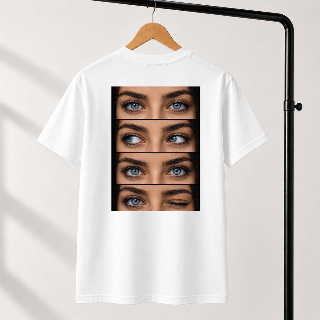 T-shirt personalizzata con gli occhi della tua fidanzata idea regalo innamorati