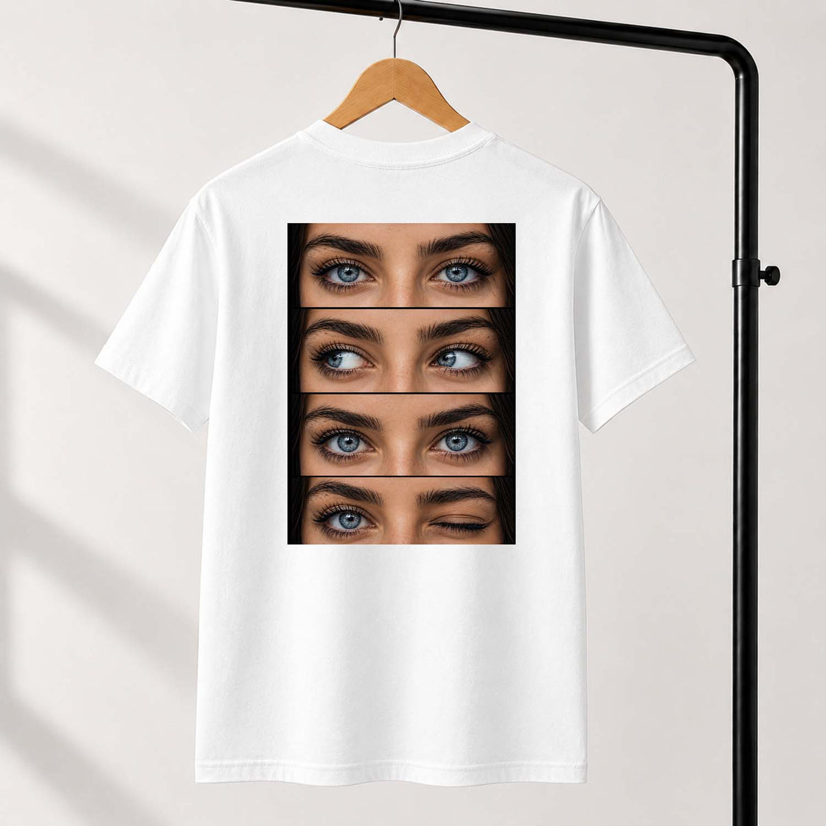 T-shirt personalizzata con gli occhi della tua fidanzata idea regalo innamorati
