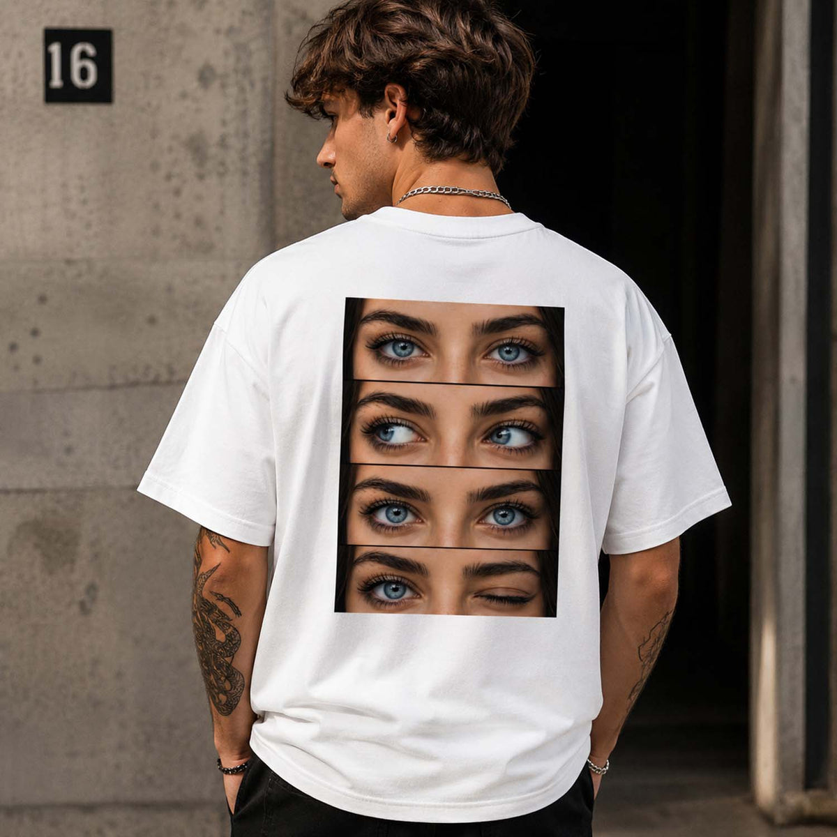 T-shirt personalizzata con gli occhi della tua fidanzata idea regalo innamorati