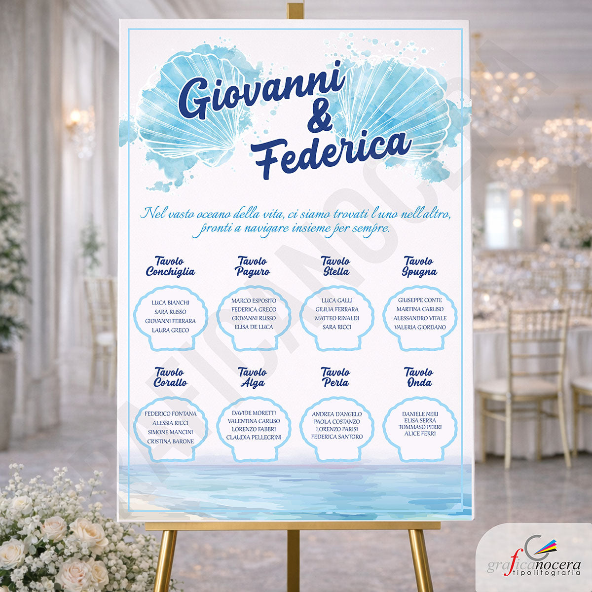 Tableau Mariage Tema Marino