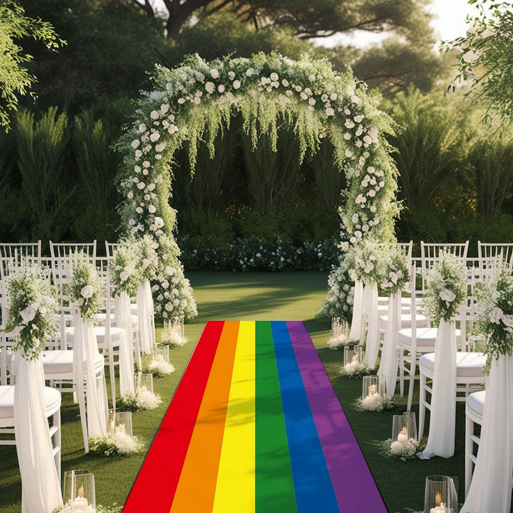 Tappeto 18 in Feltro per Eventi varie misure LGBT Arcobaleno