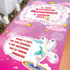 Tappeto C Battesimo decorazione bambino bambina grazie della vostra presenza