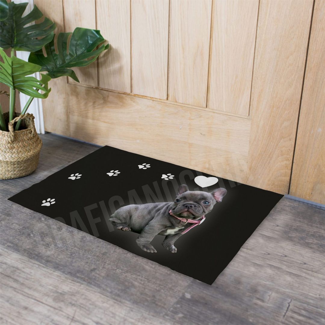 Tappeto varie misure in moquette personalizzato con la Foto del Tuo Cane idea regalo