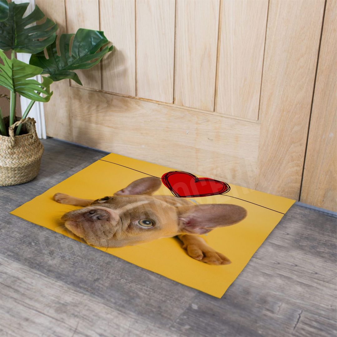 Tappeto varie misure in moquette personalizzato con la Foto del Tuo Cane idea regalo