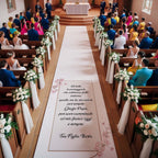 Tappeto 03 in Feltro varie misure Matrimonio di tutte le passeggiate che abbiamo fatto insieme per il Papà