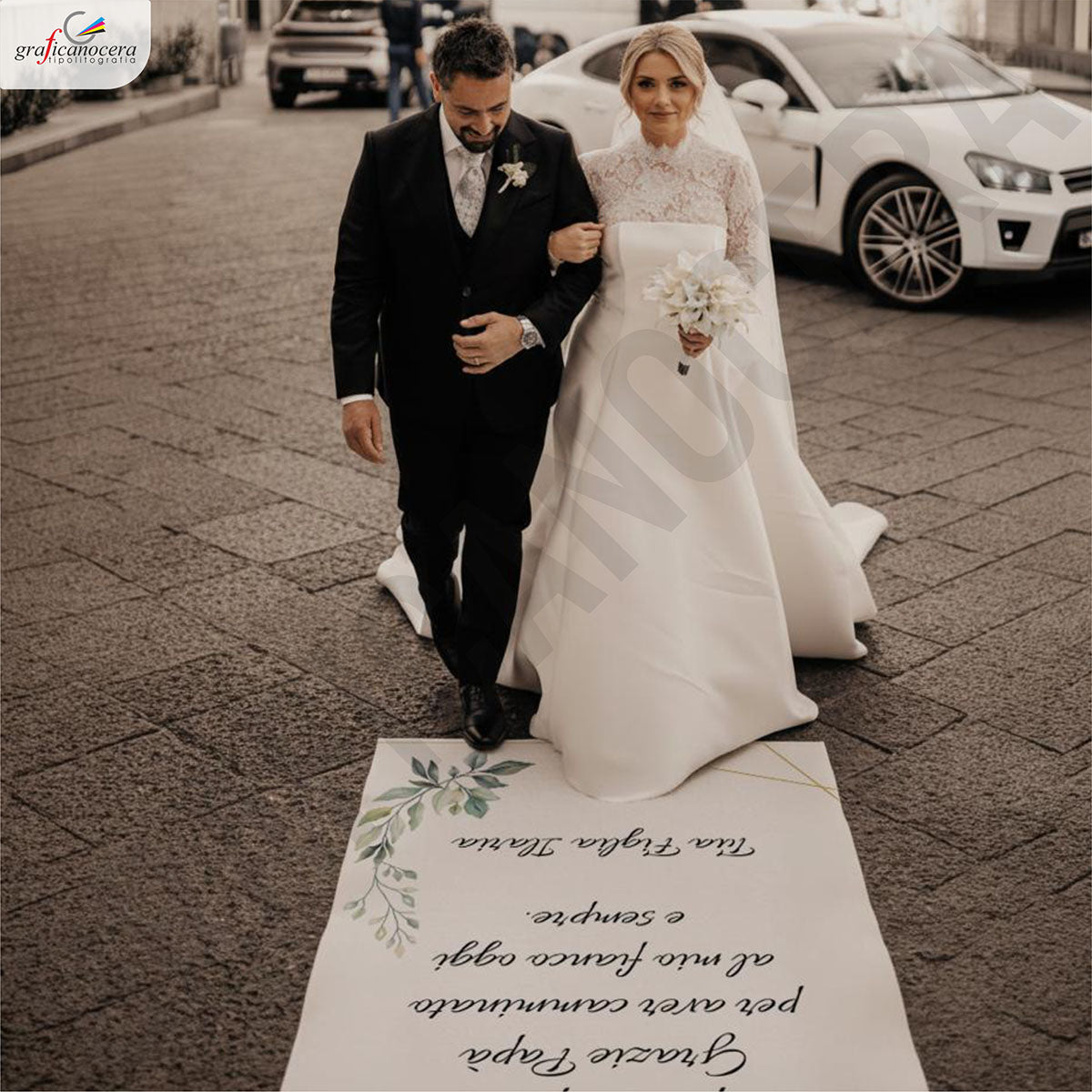 Tappeto 16 in Feltro varie misure Matrimonio di tutte le passeggiate che abbiamo fatto insieme per il Papà