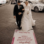Tappeto 01 in Feltro varie misure Matrimonio di tutte le passeggiate che abbiamo fatto insieme per il Papà