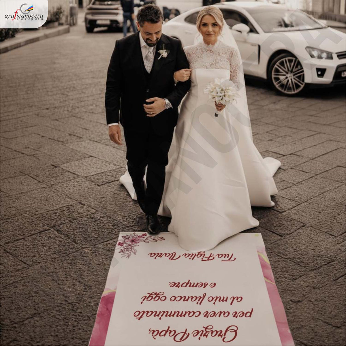 Tappeto 01 in Feltro varie misure Matrimonio di tutte le passeggiate che abbiamo fatto insieme per il Papà