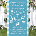 Tappeto B Prima Comunione decorazione bambino bambina grazie della vostra presenza
