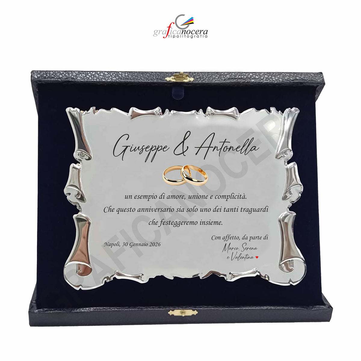 Targa Premio - Anniversario di Matrimonio