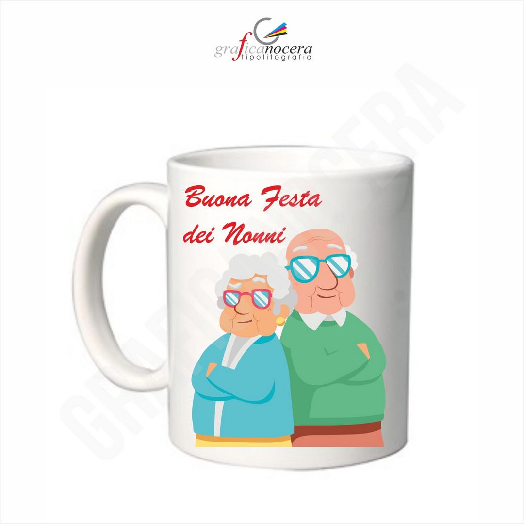 FESTA DEI NONNI Tazza Buona Festa dei Nonni lavabile alta qualità idea regalo