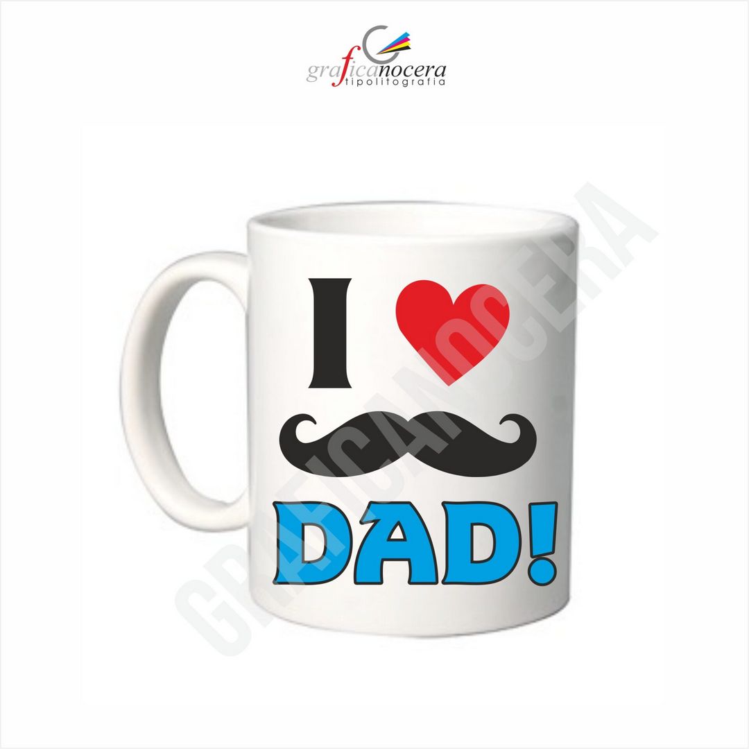 TAZZA I LOVE DAD idea regalo