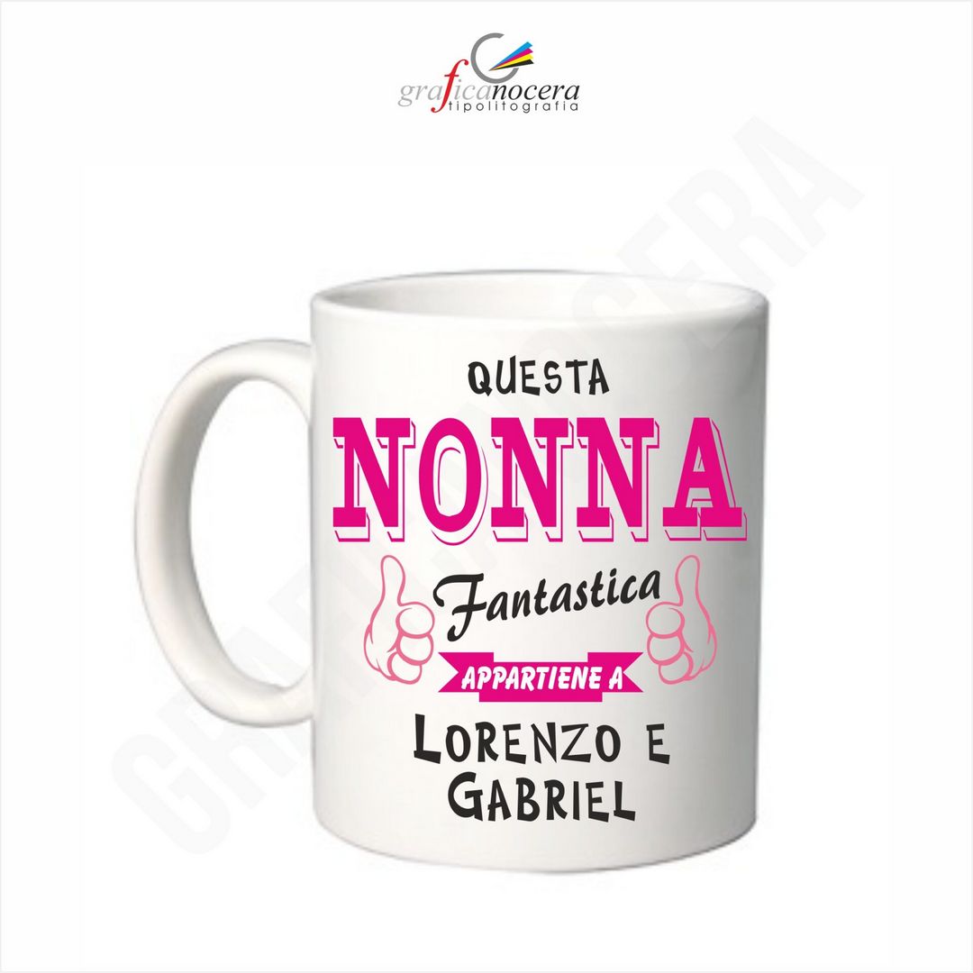FESTA DEI NONNI Tazza Personalizzata premio miglior Nonna lavabile alta qualità idea regalo