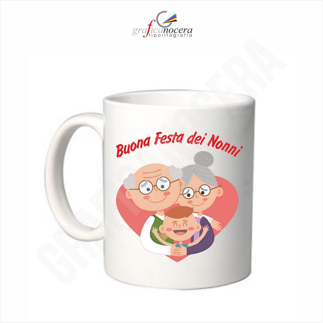FESTA DEI NONNI Tazza Buona Festa dei Nonni lavabile alta qualità idea regalo