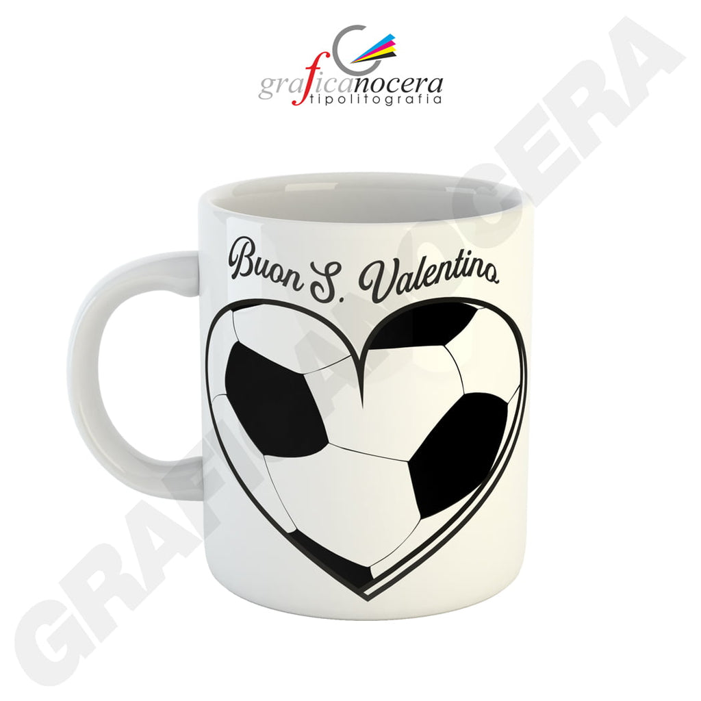 Tazza Mug con emoji cuore varie grafiche San Valentino fidanzati amore idea regalo