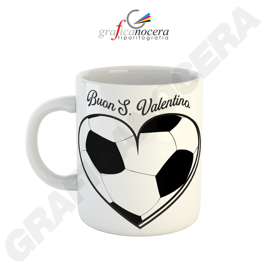 Tazza Mug con emoji cuore varie grafiche San Valentino fidanzati amore idea regalo