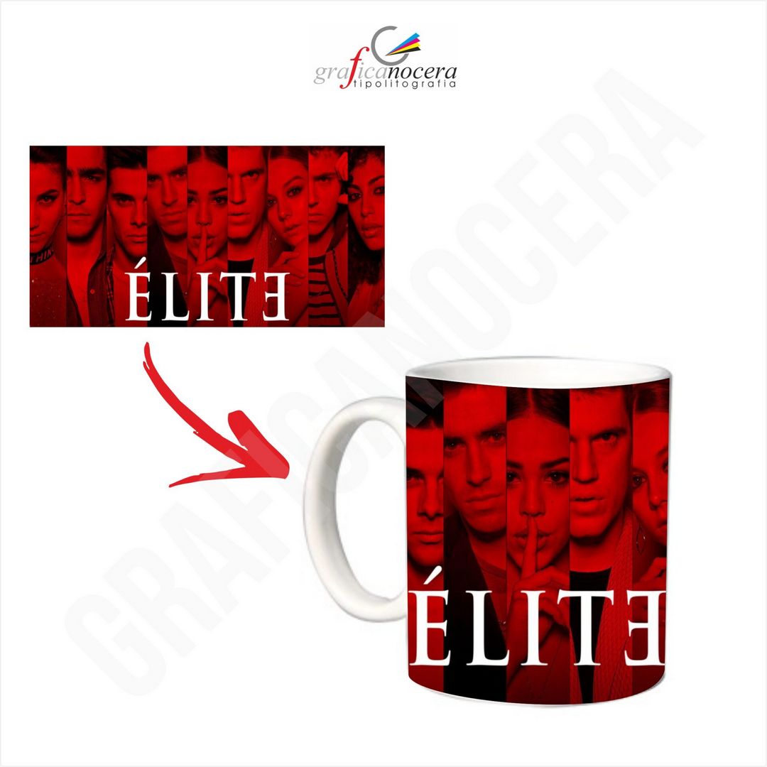 Tazza ELITE idolo film serie tv ceramica lavabile alta qualità idea regalo