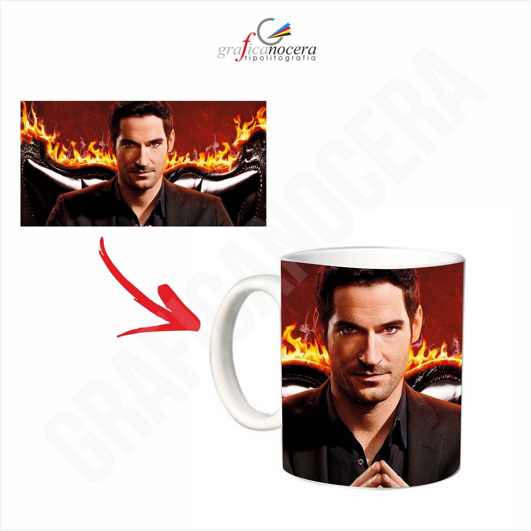 Tazza Lucifer idolo film serie tv ceramica lavabile alta qualità idea regalo