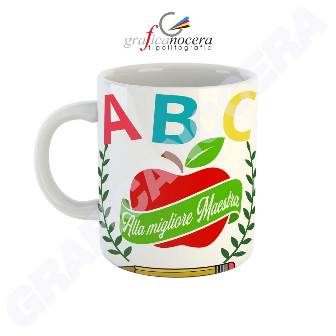 Tazza Mug alla Migliore Maestra Scuola Asilo Elementare Alunni regalo fine anno