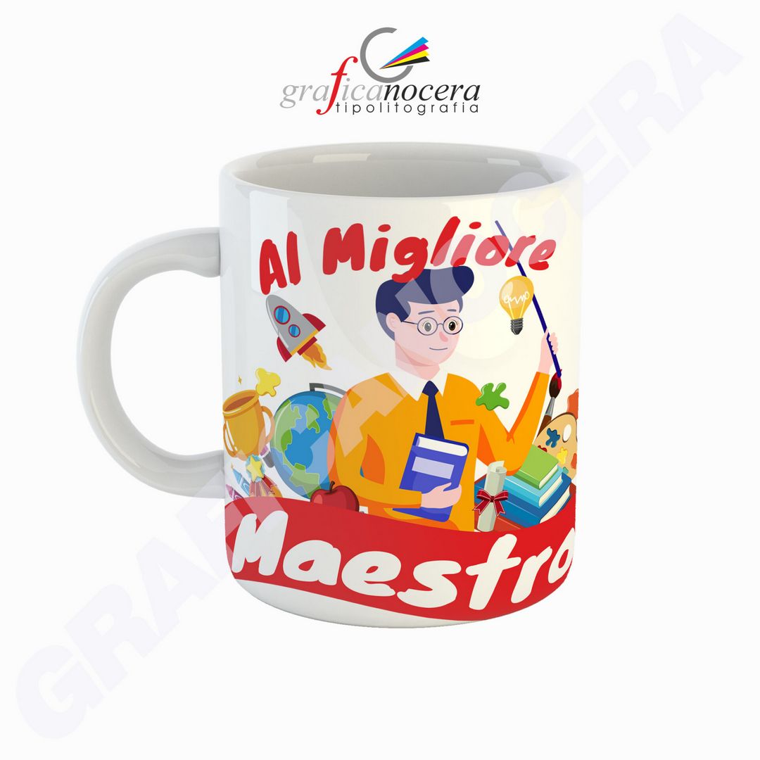 Tazza Mug al Migliore Maestro 2 Scuola Asilo Elementare Alunni regalo fine anno