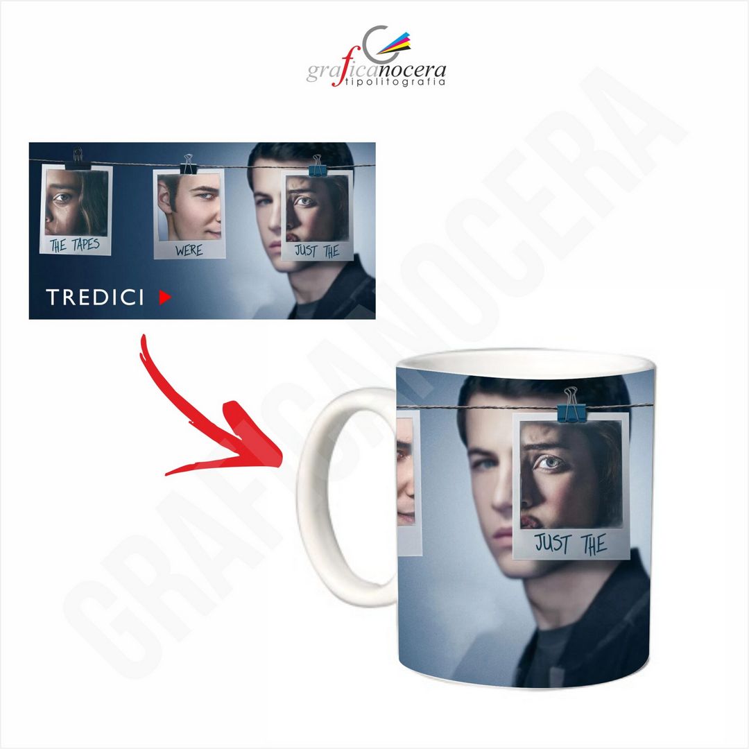 Tazza Tredici idolo film serie tv ceramica lavabile alta qualità idea regalo