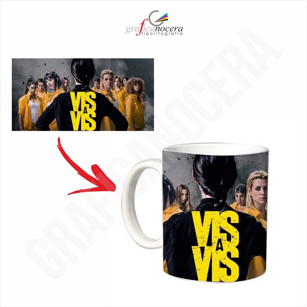 Tazza Vis a Vis idolo film serie tv ceramica lavabile alta qualità idea regalo