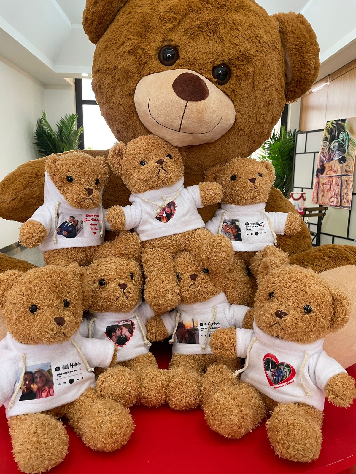 Teddy Bear Lovorso personalizzato con la tua foto
