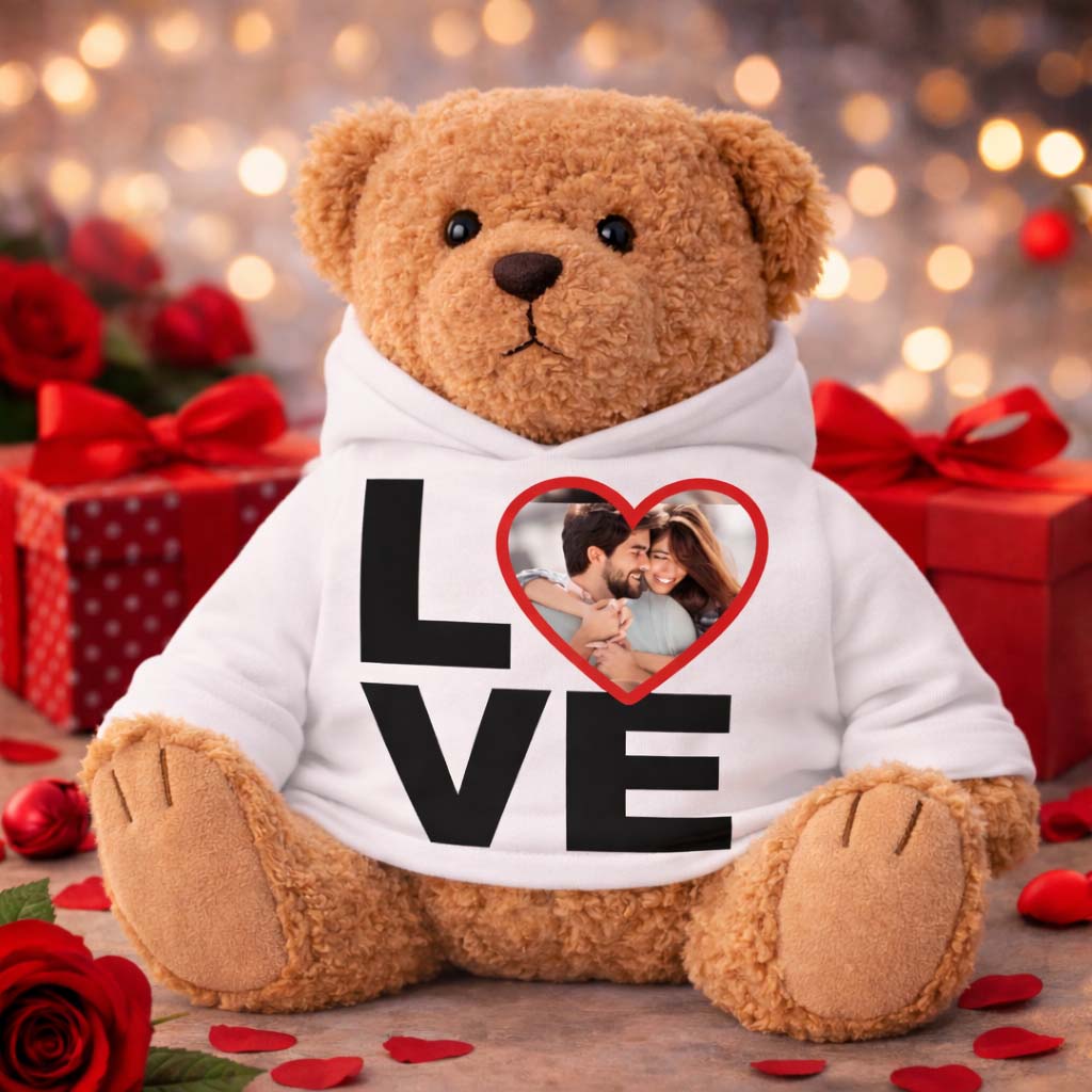 Teddy Bear Lovorso personalizzato con la tua foto