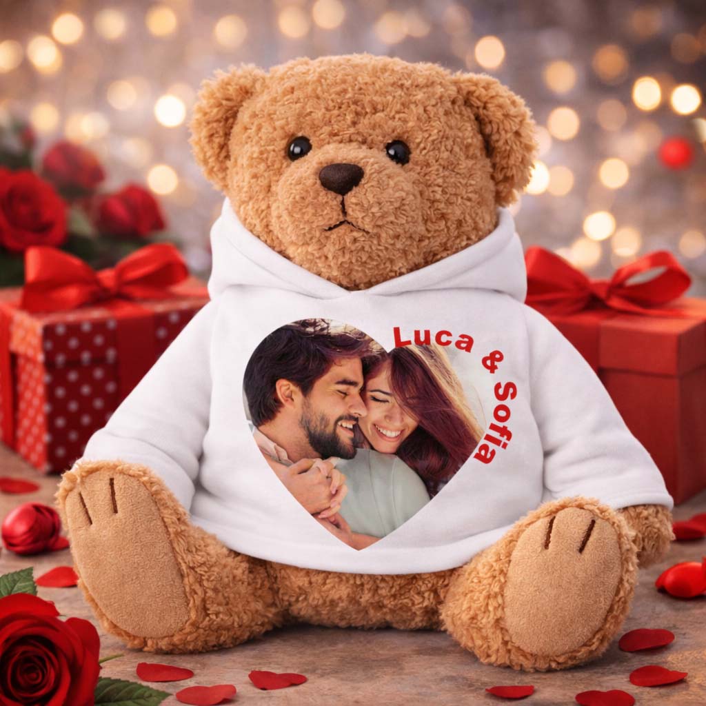 Teddy Bear Teneroso personalizzato con foto e nomi