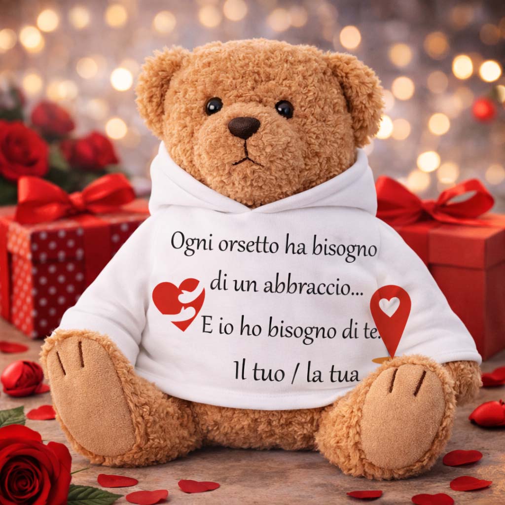 Teddy Bear Abbraccio personalizzato con nome