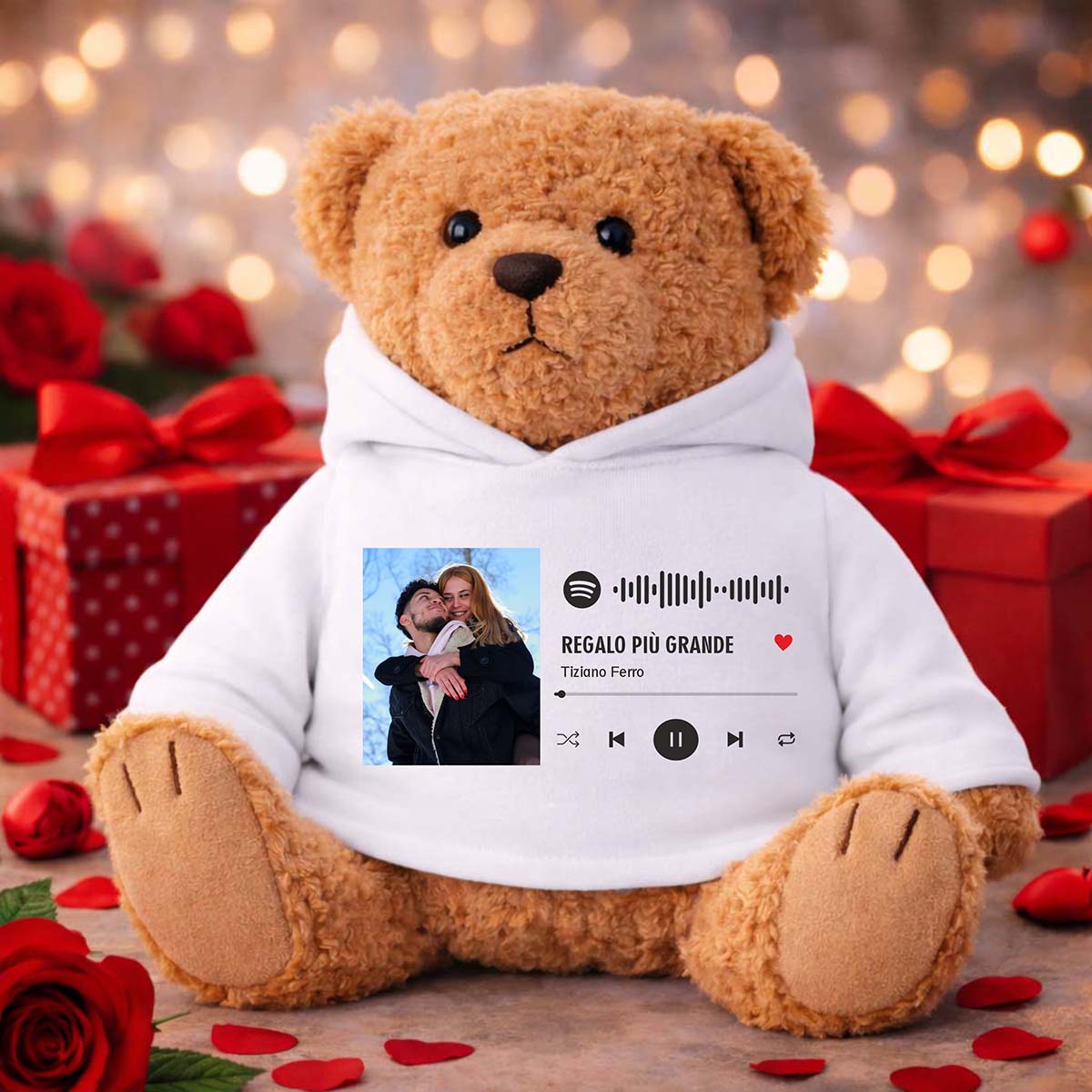 Teddy Bear Spotify personalizzato con foto