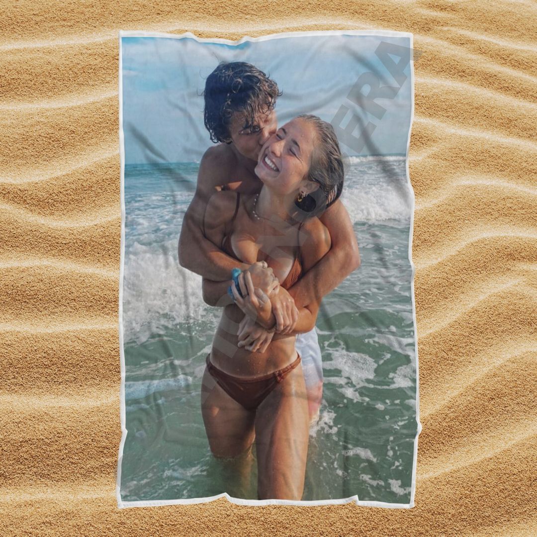 Asciugamano Telo Mare Personalizzato con Foto idea regalo estate
