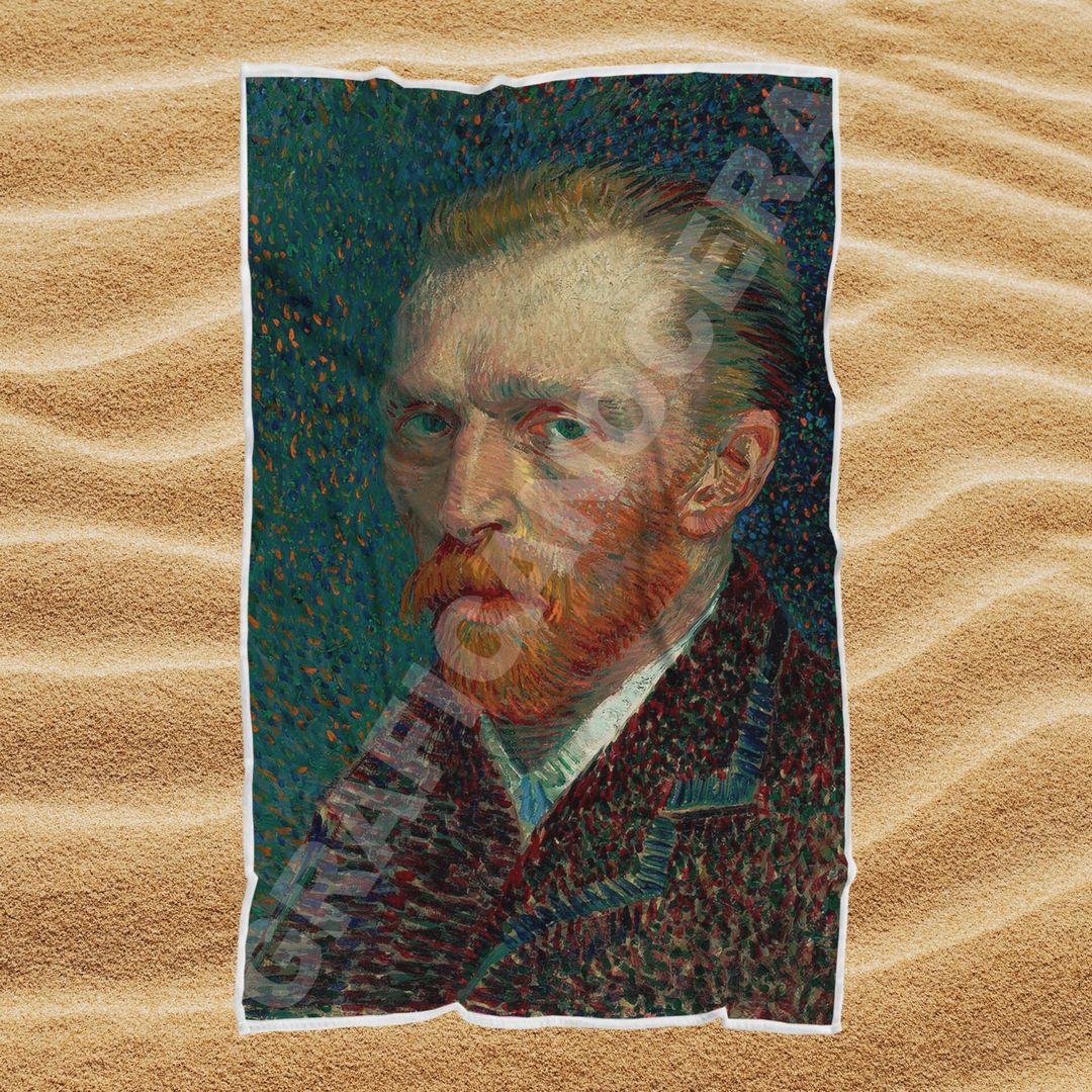 Asciugamano Telo Mare Vincent Van Gogh idea regalo estate
