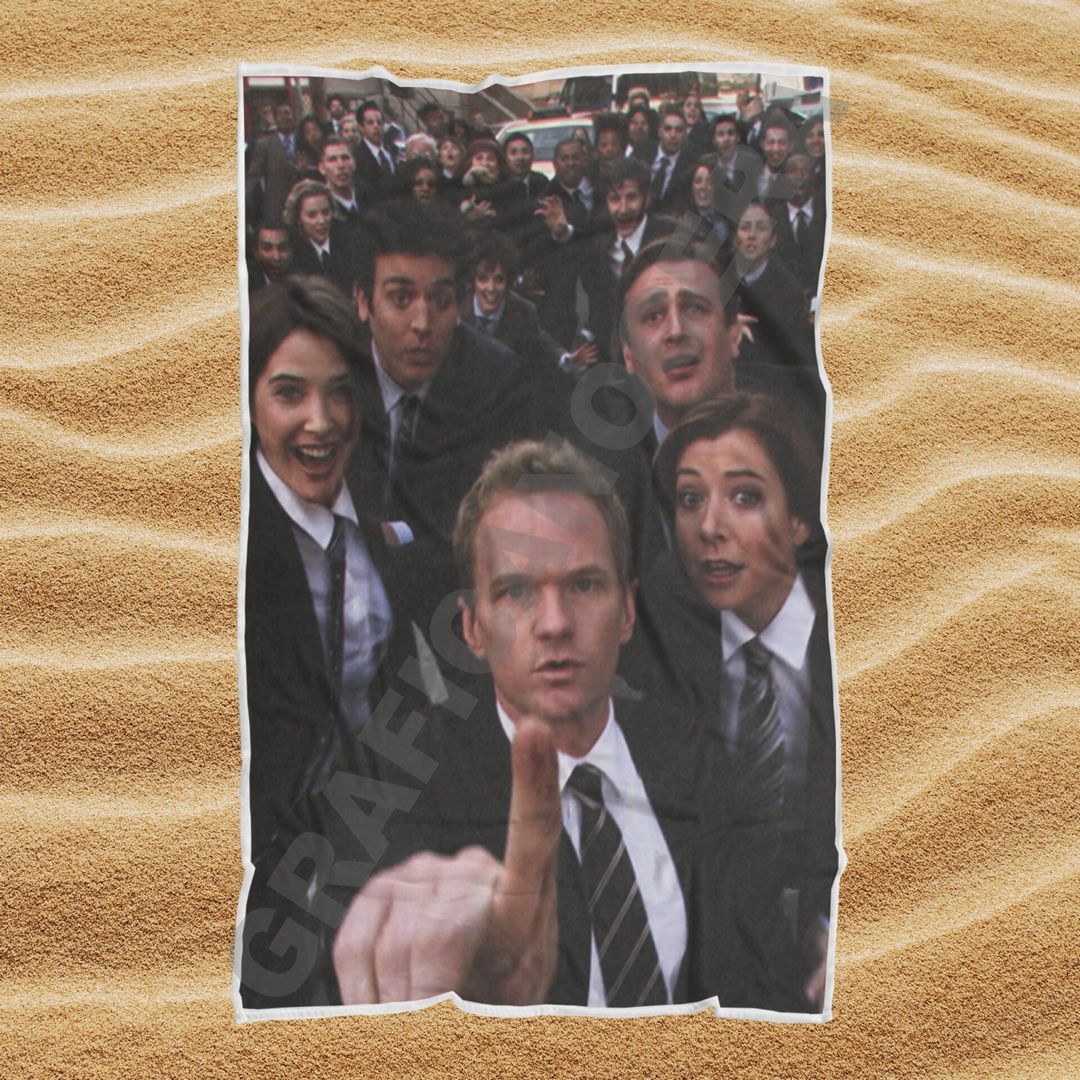 Asciugamano Telo Mare How I Met Your Mother HIMYM serie tv idea regalo