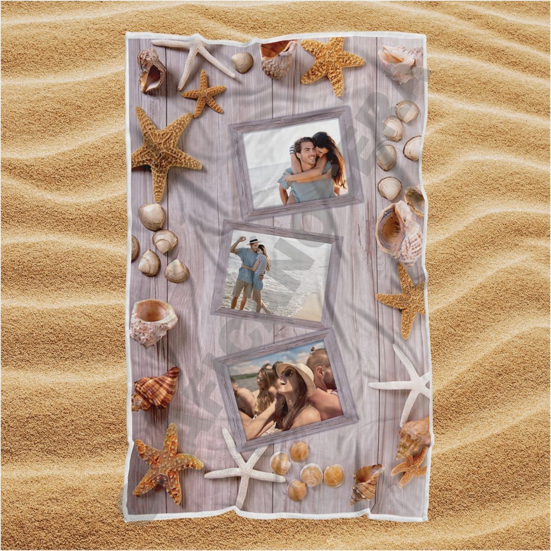 Asciugamano Telo Mare Personalizzato con Foto idea regalo estate