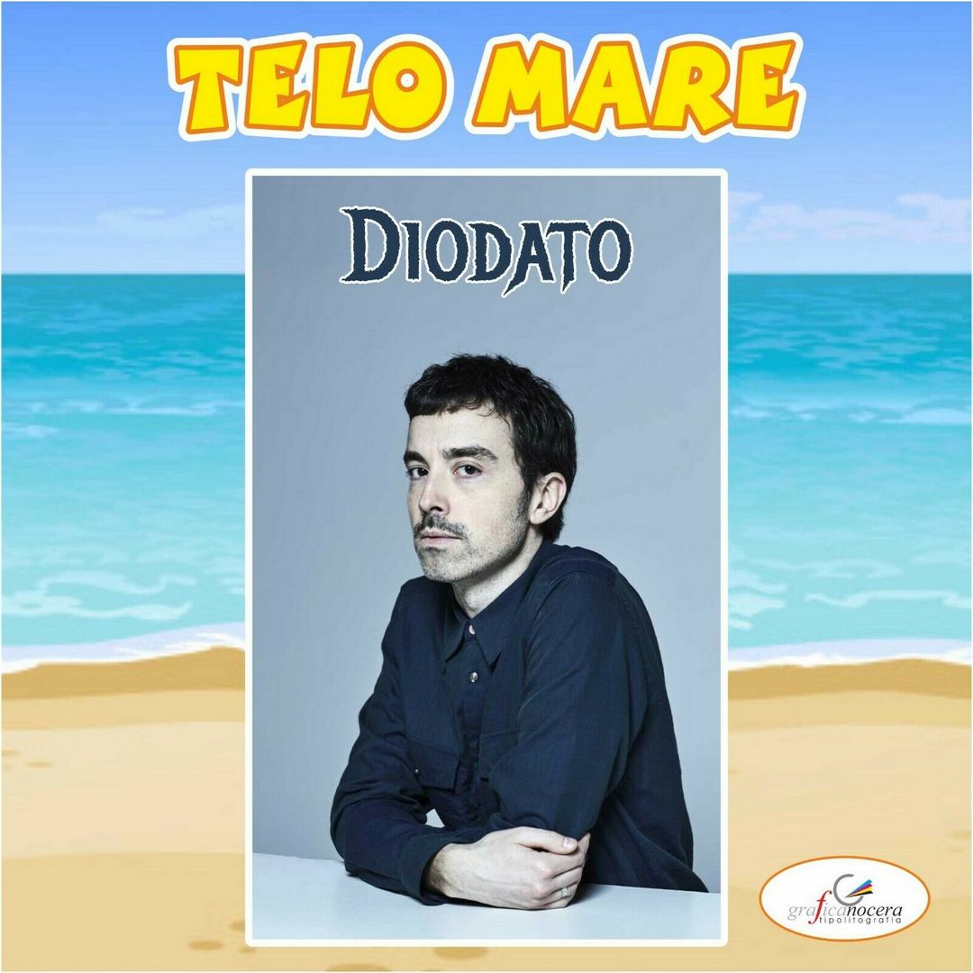 Asciugamano Telo Mare in spugna Diodato Sanremo cantante idolo regalo estate