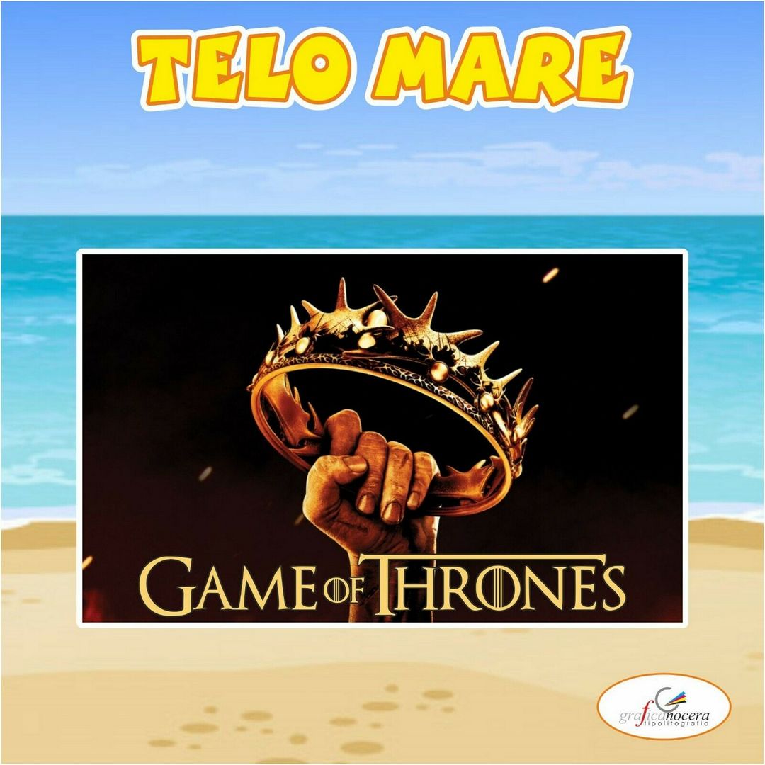 Asciugamano Telo Mare in spugna Game of Thrones serie tv idea regalo estate