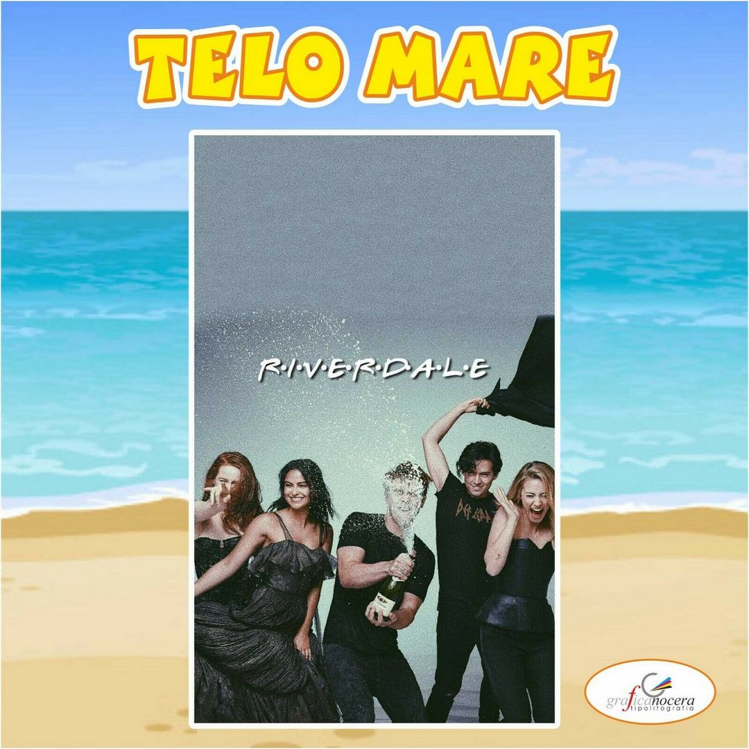 Asciugamano Telo Mare in Spugna Riverdale serie tv idolo regalo estate