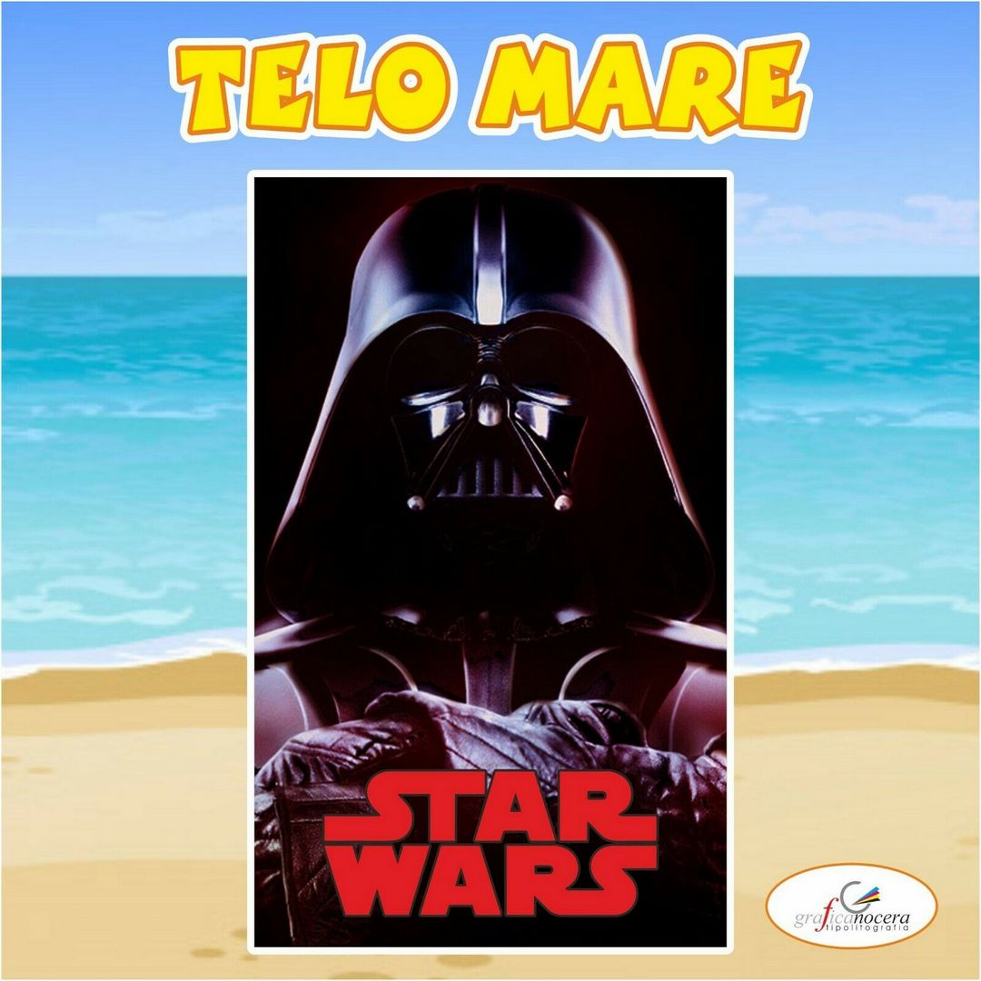 Asciugamano Telo Mare in spugna Star Wars game film idea regalo estate spiaggia