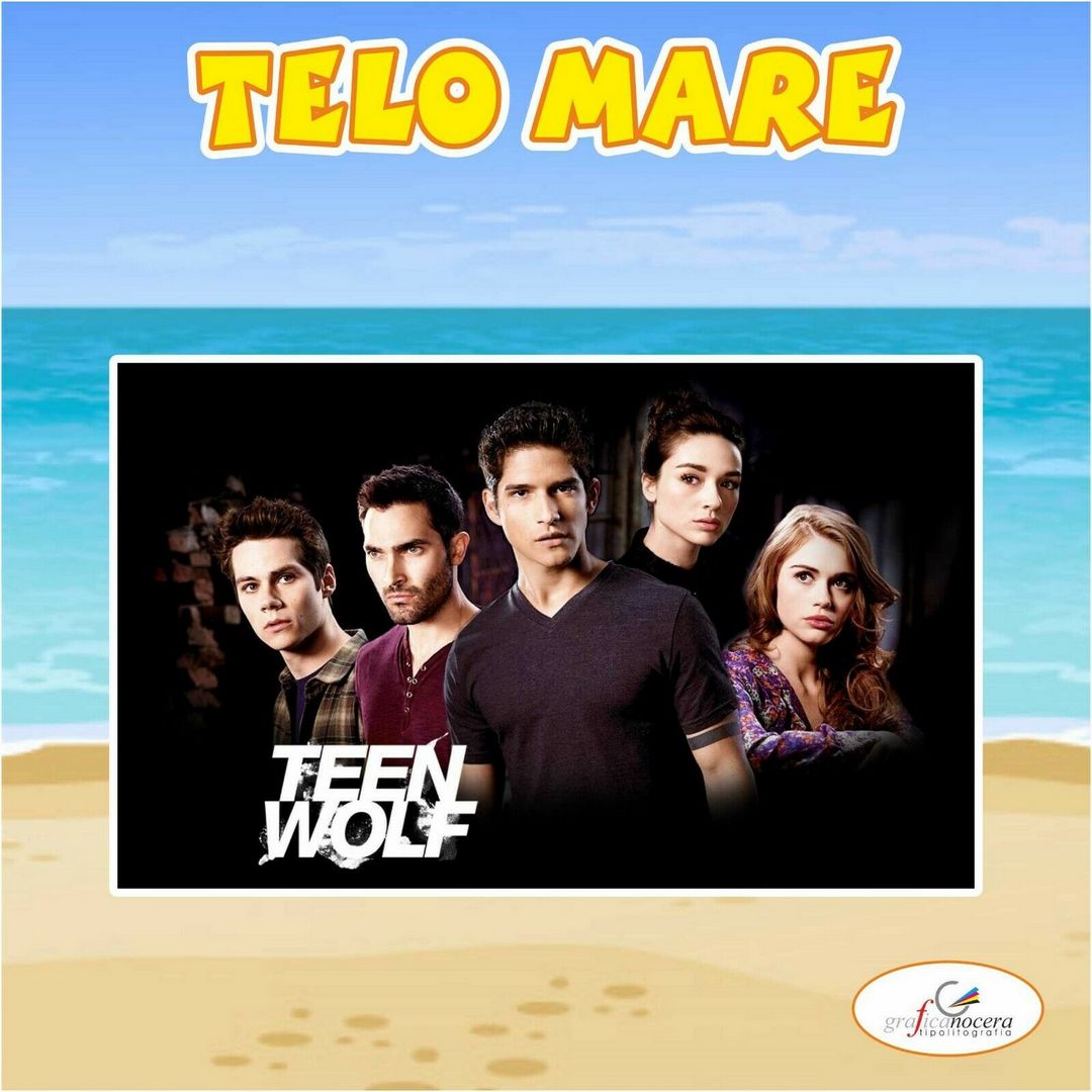 Asciugamano Telo Mare in spugna Teen Wolf idolo regalo serie tv estate