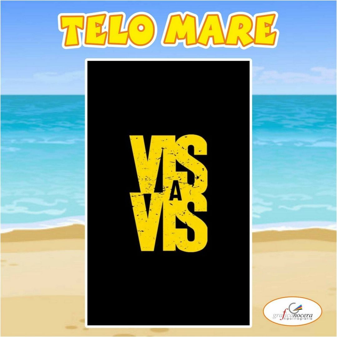 Asciugamano Telo Mare in Spugna Vis a Vis serie tv idolo regalo estate