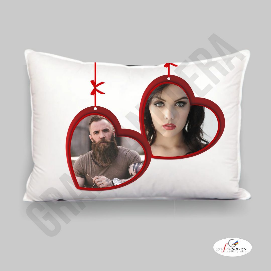 Federa per Guanciale con FOTO PERSONALIZZATA Amore Idea Regalo Fidanzati Coppia
