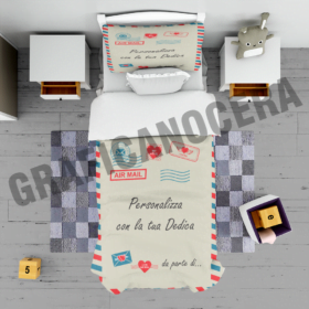 GRAFICA NOCERA Coperta Dedica Lettera Plaid alla Figlia da Mamma e Papà